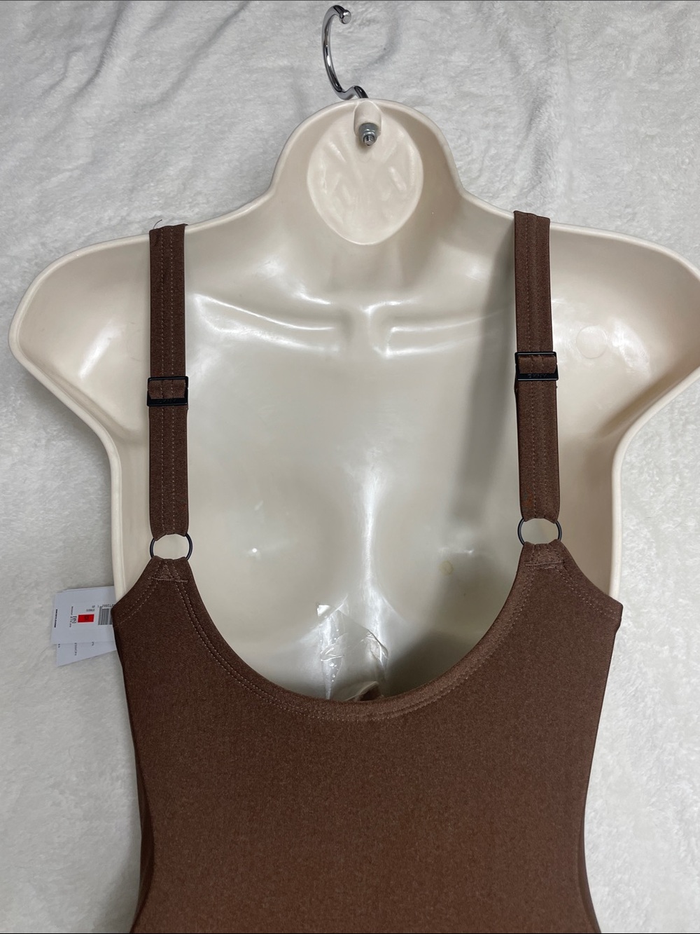 DKNY Brown Twist-Front One-Piece Swimsuit NWT - Picture 12 of 15